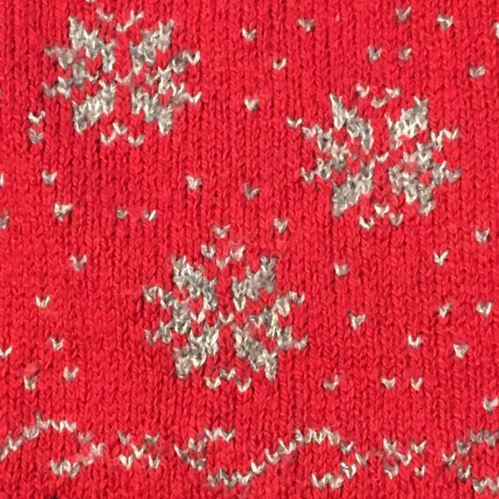 Vintage Cranberry Cat Snowflake Cardigan cotton - Picture 14 of 16
